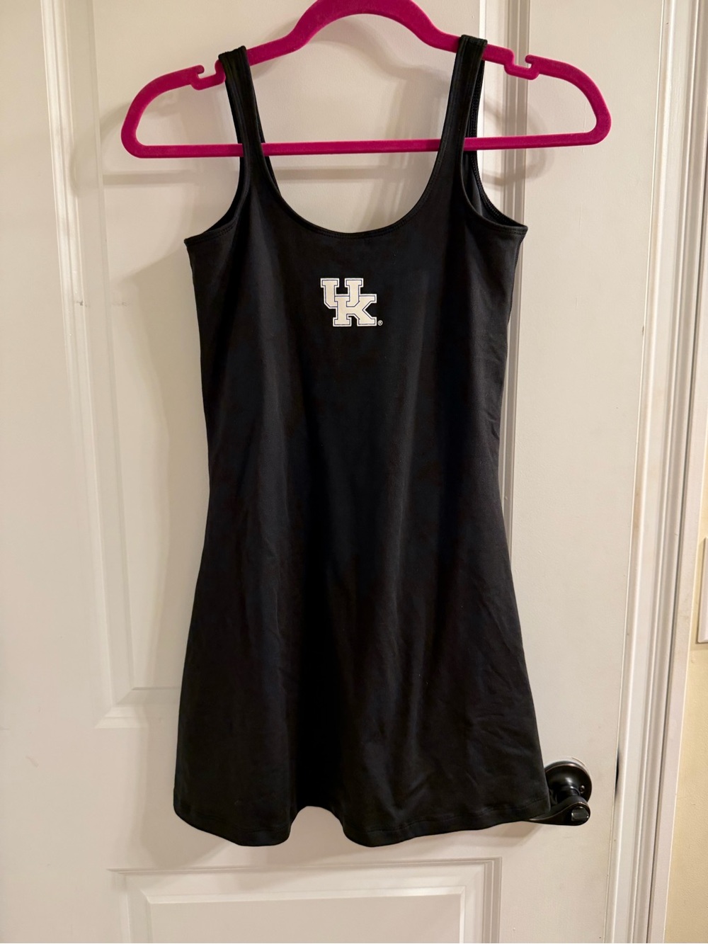 Spirit Black Mini Dress with White UK Logo